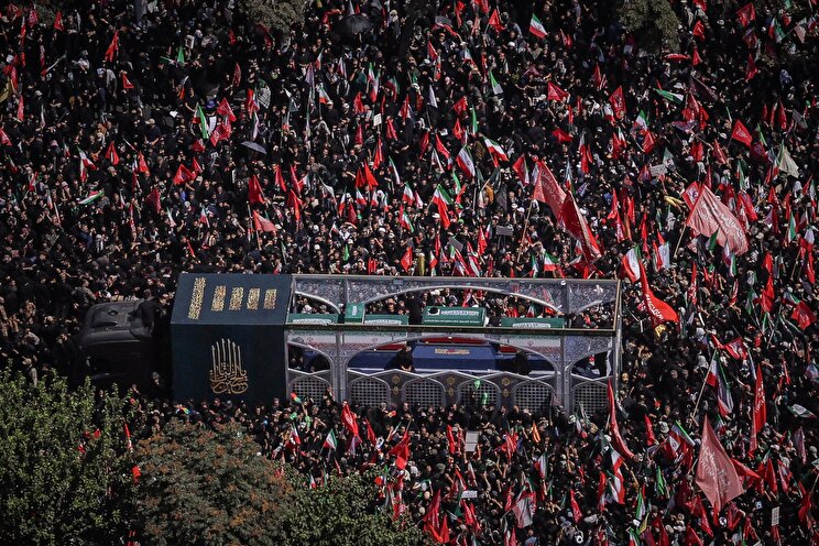 Funeral procession of the pure body of the martyred Leader in Tehran