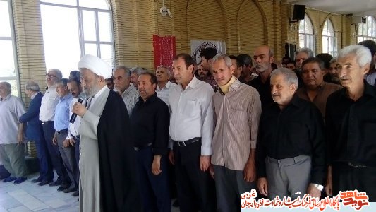 حاج اسماعیل آقا پور خویی به فرزند شهیدش پیوست حاج اسماعیل آقا پور خویی به فرزند شهیدش پیوست