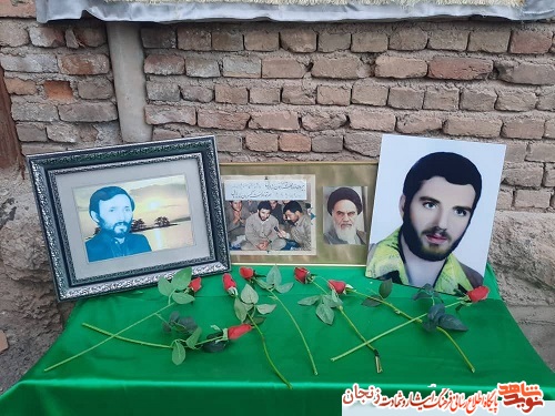 کوچه به کوچه با شهدا/ مداحی در مقابل منزل چند تن از شهدای ابهر