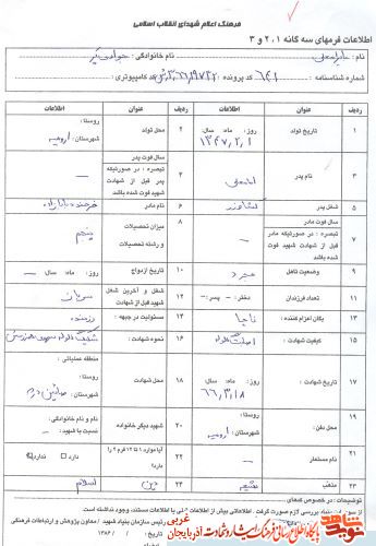 اسناد/ شهید «بایرامعلی جوادی» منتشر می شود