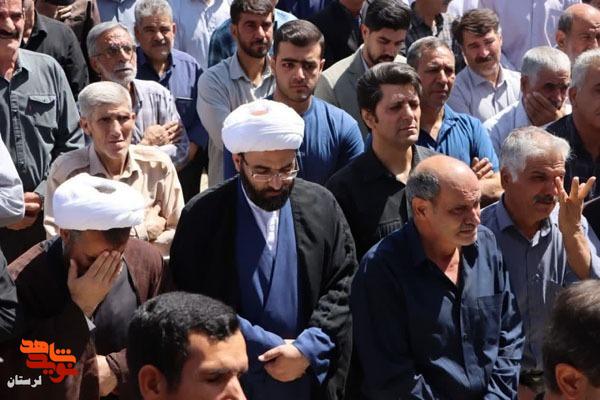 پیکر شهید «رضا لشنی زند» در دورود به خاک سپرده شد