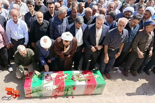 پیکر شهید «رضا لشنی زند» در دورود به خاک سپرده شد