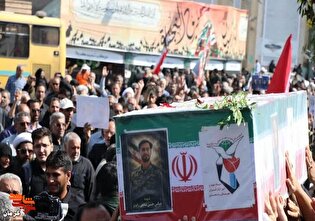 پیکر سه شهید مدافع وطن در رفسنجان با حضور گسترده...