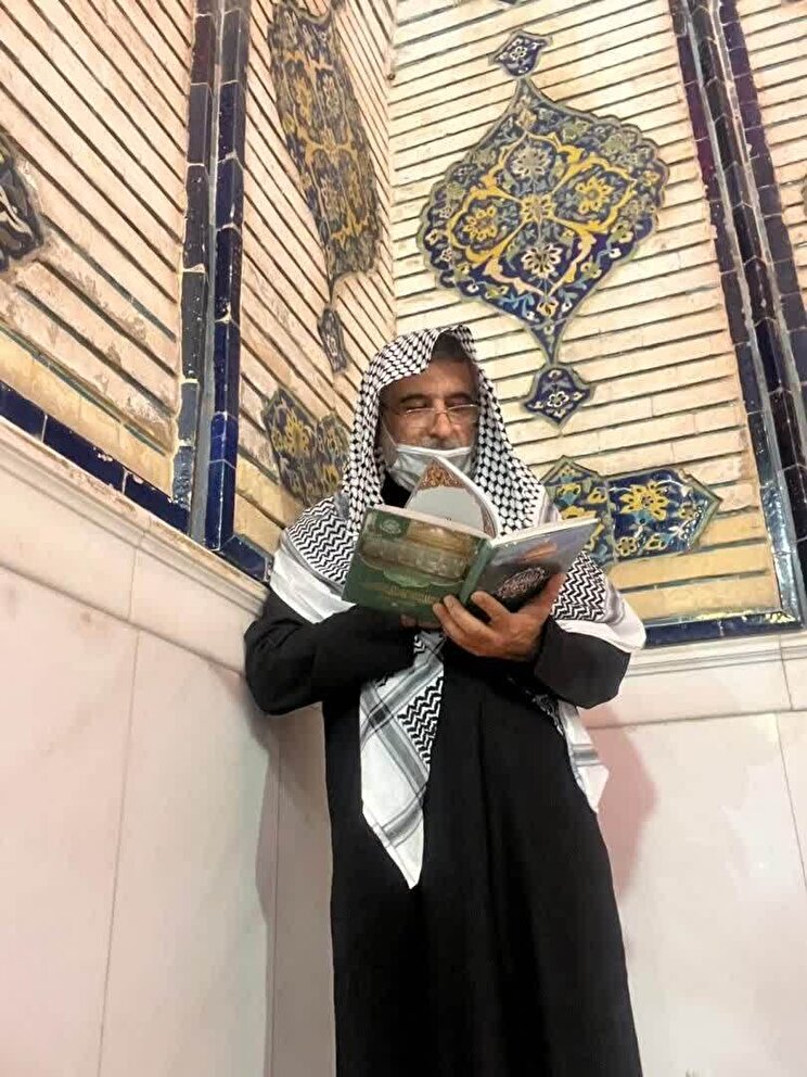حضور سردار شهید حاجی زاده در مراسم اربعین حسینی