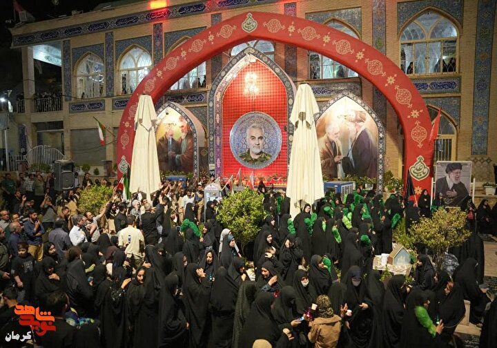 هم‌عهدی با امام زمان(عج) در جوار مزار شهدا؛ روایت تصویری آیین عزاداری و...