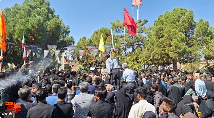 قاب‌های ماندگار از وداع باشکوه با شهید امنیت «مهدی جمشیدی‌پور» در بافت