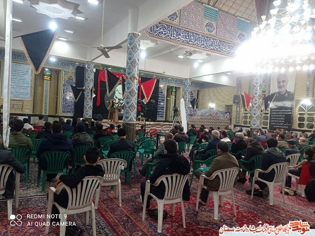 مراسم وداع با دو شهید گمنام در شهرستان مهدیشهر