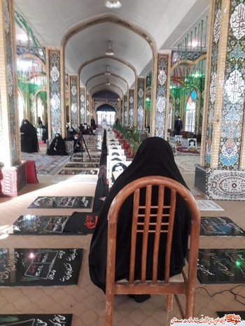 مراسم وفات حضرت ام‌البنین (س) و تکریم مادران و همسران معزز شهدا- گلزار شهدای گرمسار، هشتم بهمن ۱۳۹۹
