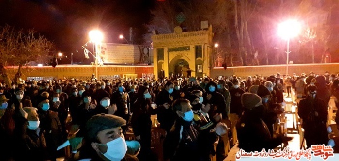 مراسم وداع با شهید جستجوگر و جانباز مدافع حرم محمود حاجی‌قاسمی- شاهرود سوم اسفند ۹۹