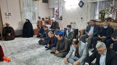 قرائت زیارت عاشورا توسط کارکنان بنیاد شهید و امور ایثارگران استان سمنان- پانزدهم دی ۱۴۰۱ منزل شهید حمید مظاهری