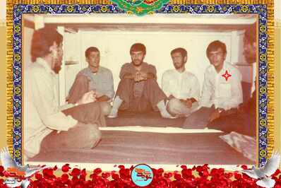 نفر سمت راست شهید علی‌اکبر ابراهیمی